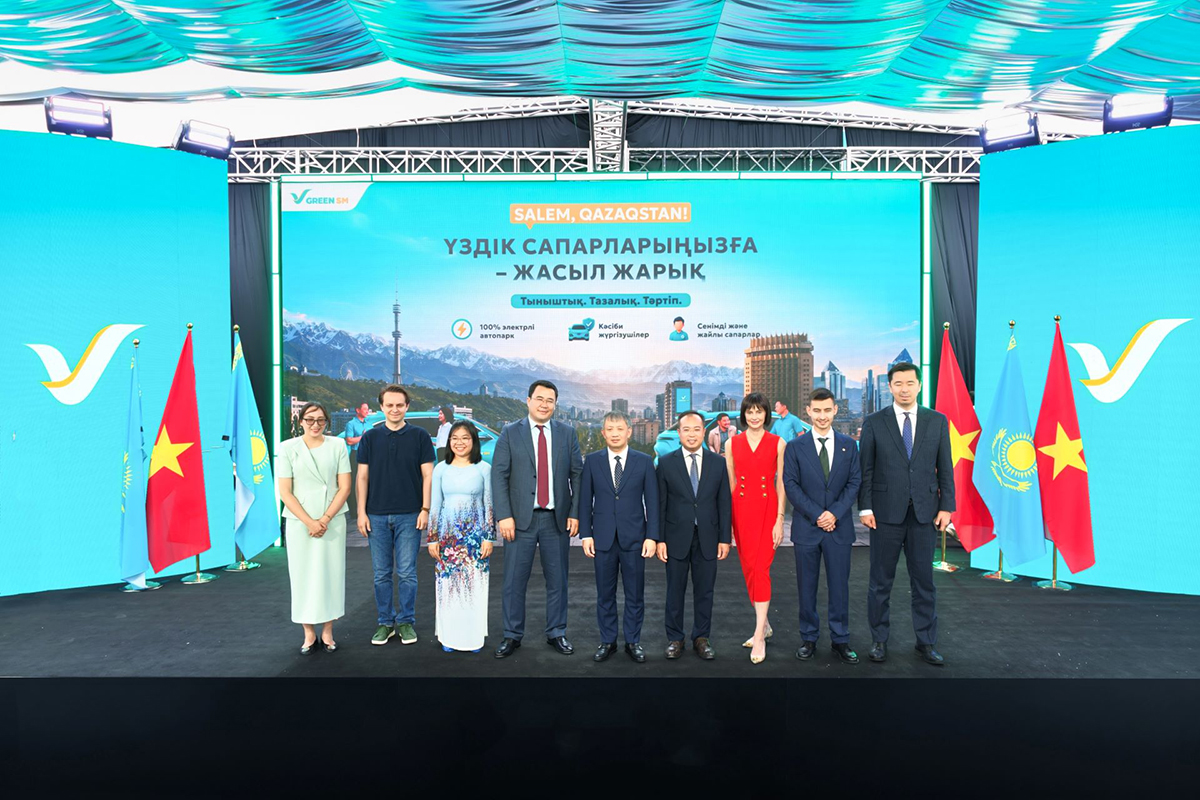 Green SM chính thức ra mắt dịch vụ gọi xe thuần điện tại Kazakhstan